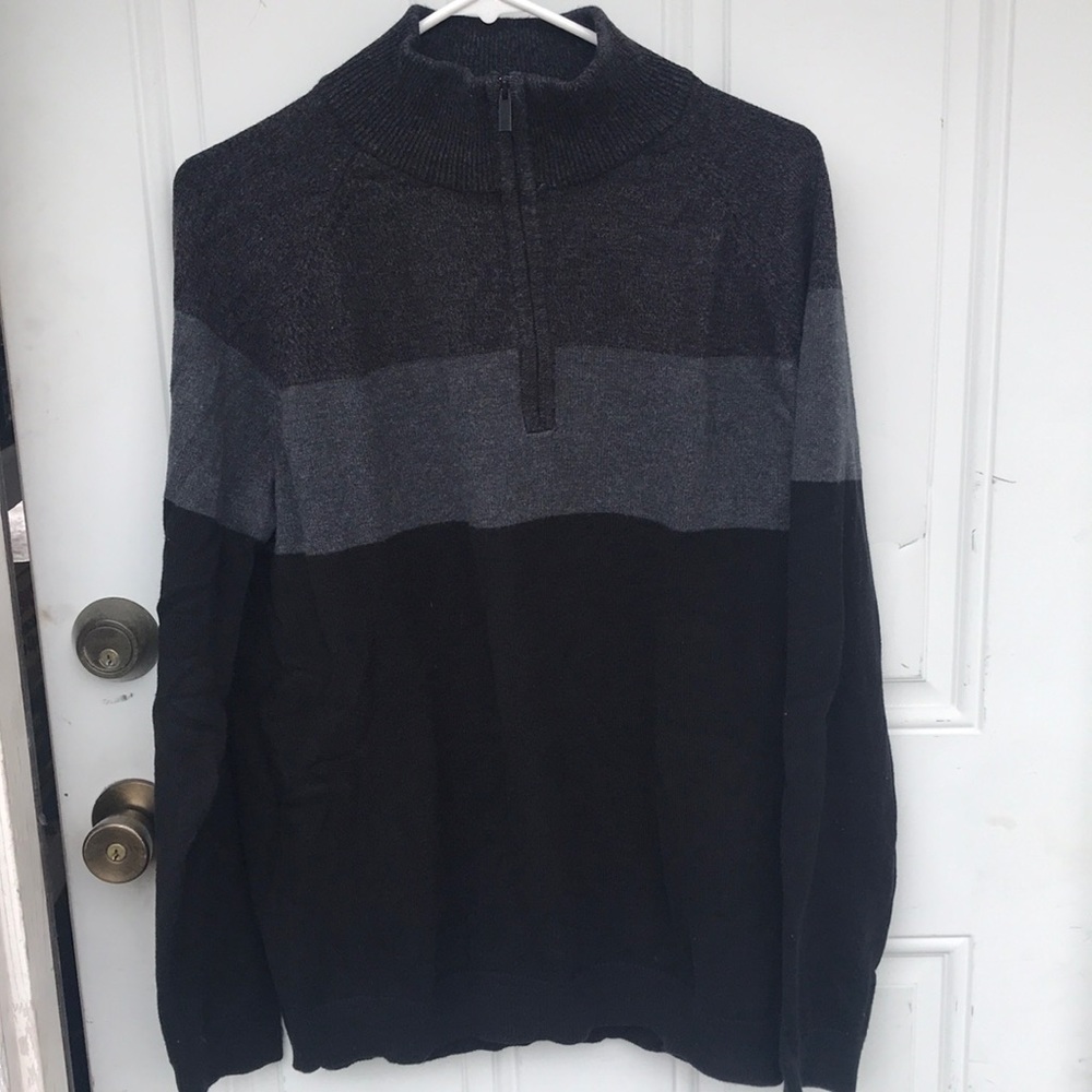 Calvin Klein 1/2 zip color block sweater